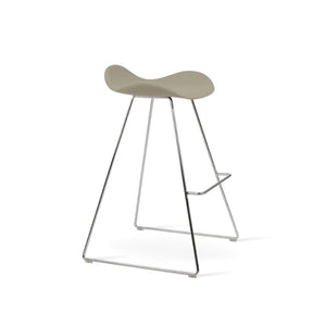 Soho Concept Cattelan Wire Barstools & Counterstools - Solid Walnut Seats, Stylish Metal Bases For Modern Decor Chrome  Soho-concept-dining-chair-08491