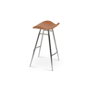 Soho Concept Falcon Galata Barstools & Counterstools - Premium Upholstery, 5-year Guarantee, Stylish Chrome Finish Chrome Steel Tubular Legs Soho-concept-dining-chair-06807