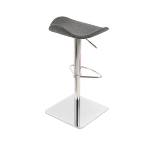 Soho Concept Falcon Piston Barstools & Counterstools - Adjustable Heights, Stylish Wool Fabric, 10-year Guarantee! Dark Grey  Soho-concept-dining-chair-08416