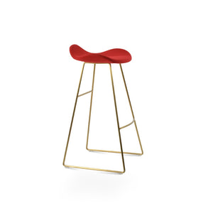 Soho Concept Cattelan Pr-wood Barstools With Wool Upholstery & Solid Wood Base – Stylish Comfort For Any Space Brass,Red  Soho-concept-dining-chair-08421