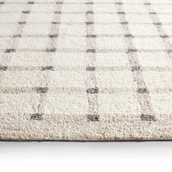 Jaipur Living Jaipur Form & Weave 18" Tufted Wool Swatch — Handcrafted Ivory/Tan Texture Preview, Durable Craftsmanship RSW105386