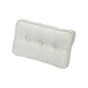 Hiend Accents Wilshire Decorative Box Pillow - Elegant Waffle Weave Design For Stylish Bedroom Decor And Comfort White Shell, 100% Polyester. Filling, 100% Polyester Fb1615p3