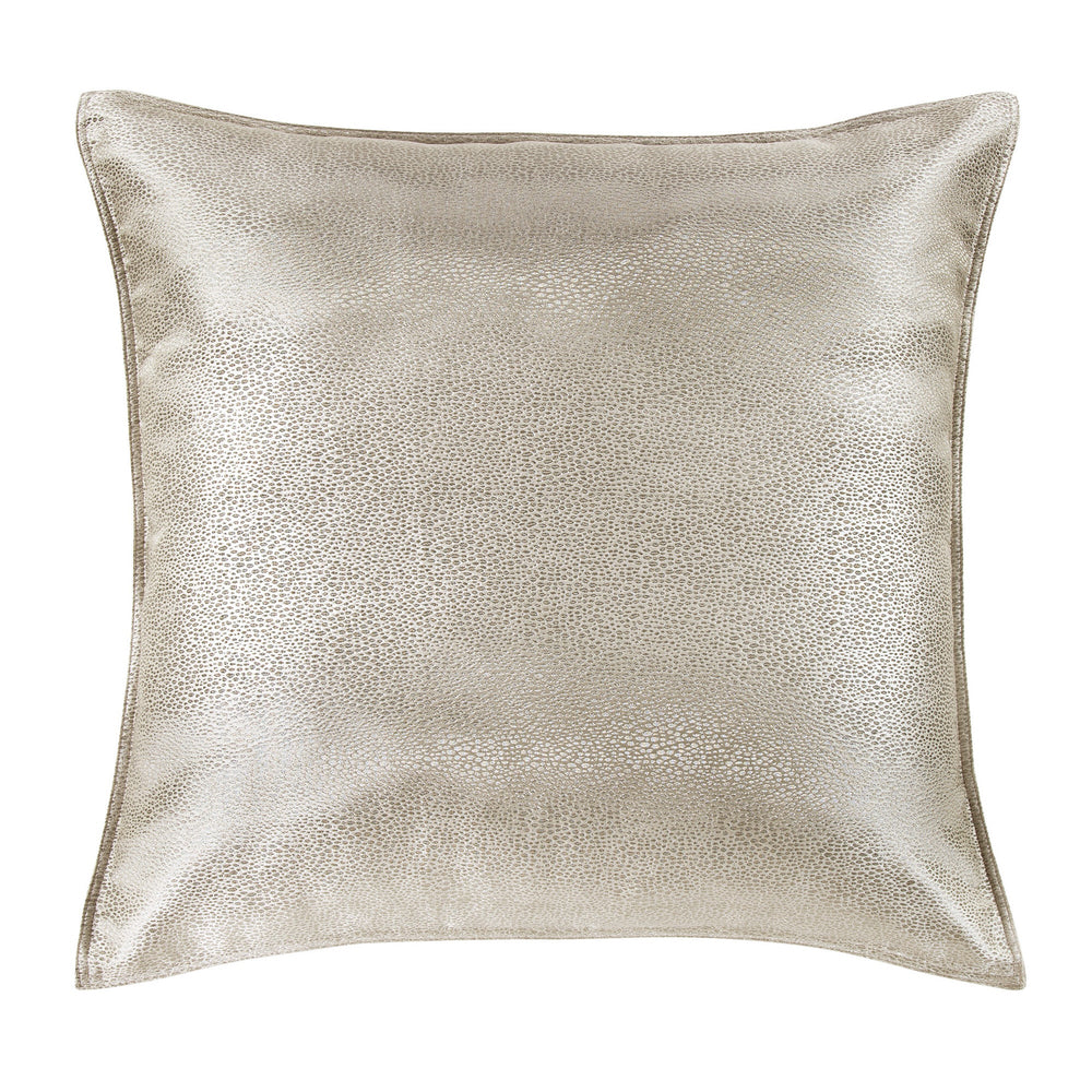 Hiend Accents Marilyn Modern Bubble Euro Sham – Luxurious Metallic Jacquard Design For Elegant Bedroom Decor Gray 100% Polyester Fb1617es-os-gy