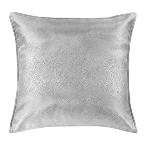 Hiend Accents Marilyn Modern Bubble Euro Sham – Luxurious Metallic Jacquard Design For Elegant Bedroom Decor Gray 100% Polyester Fb1617es-os-gy