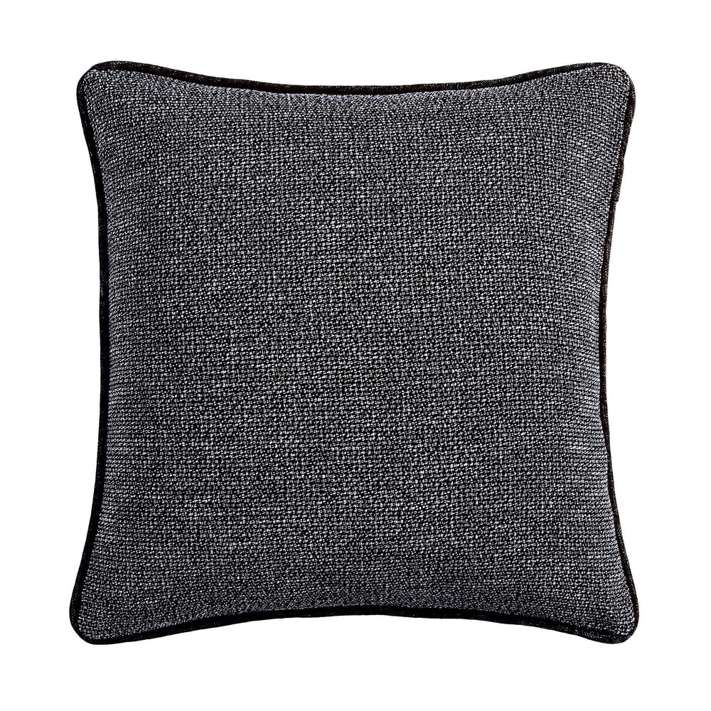 Hiend Accents Hamilton Reversible Tweed Euro Sham - Elevate Your Bedroom Decor With Classic Menswear Elegance Gray 100% Polyester Fb1713e3