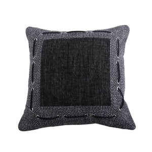 Hiend Accents Hamilton Elegant Tweed & Chenille Pillow – Luxurious Accent For Modern Decor With Sophisticated Style Black,Gray Shell, 100% Polyester,Fill, 100% Waterfowl Feathers Fb1713p1