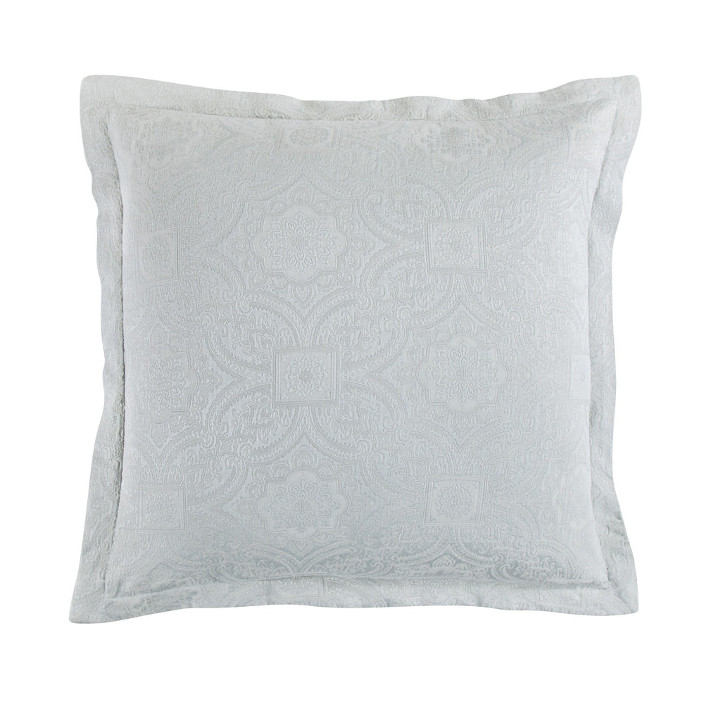 Hiend Accents Matelassé Euro Sham - Luxurious Textured Pillow Cover For Elegant Bedroom Decor And Sophisticated Style Gray 68% Cotton,32% Polyester Fb1755e2-os-gy