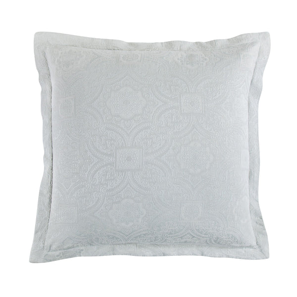 Hiend Accents Matelassé Euro Sham - Luxurious Textured Pillow Cover For Elegant Bedroom Decor And Sophisticated Style Gray 68% Cotton,32% Polyester Fb1755e2-os-gy