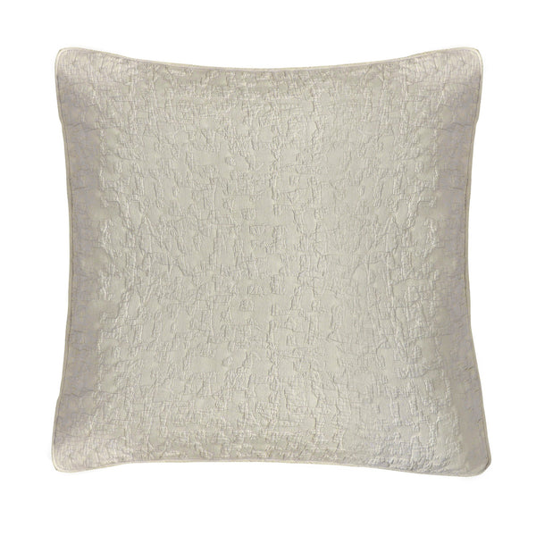 Hiend Accents Porto Matelassé Euro Sham - Sophisticated 100% Cotton Bedding Accent With Abstract Texture Design Light Taupe 100% Cotton Fb1757es-os-tp