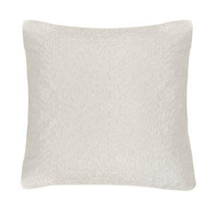 Hiend Accents Porto Matelassé Euro Sham - Sophisticated 100% Cotton Bedding Accent With Abstract Texture Design Vintage White 100% Cotton Fb1757es-os-vw