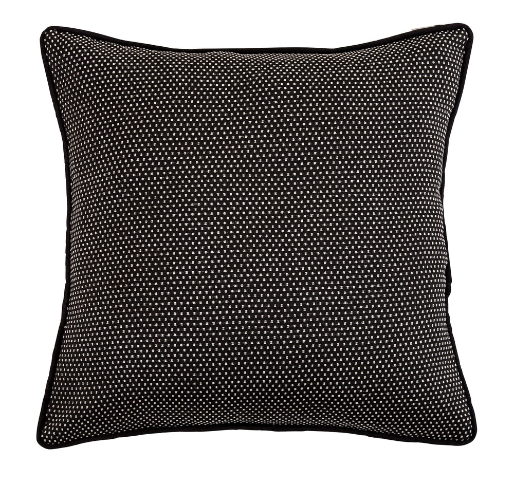 Hiend Accents Blackberry Polka Dots Euro Sham - Stylish Reversible Accent For Chic Home Décor & Comfort White,Black 70% Polyester,30% Cotton Fb1776e3