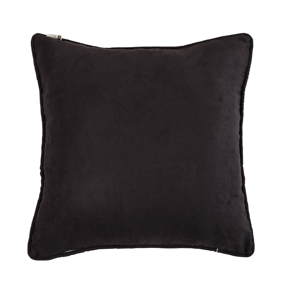 Hiend Accents Blackberry Polka Dots Euro Sham - Stylish Reversible Accent For Chic Home Décor & Comfort White,Black 70% Polyester,30% Cotton Fb1776e3