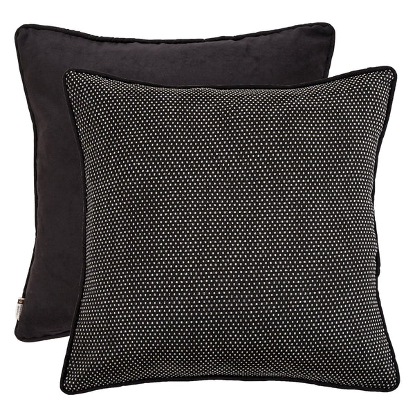 Hiend Accents Blackberry Polka Dots Euro Sham - Stylish Reversible Accent For Chic Home Décor & Comfort White,Black 70% Polyester,30% Cotton Fb1776e3