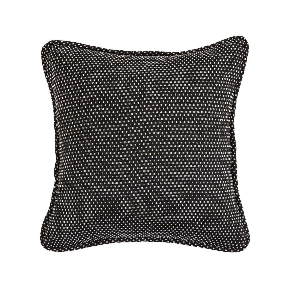 Hiend Accents Blackberry Reversible Polka Dot Pillow - Stylish Home Decor Accent For Modern And Classic Spaces White,Black  Fb1776p2