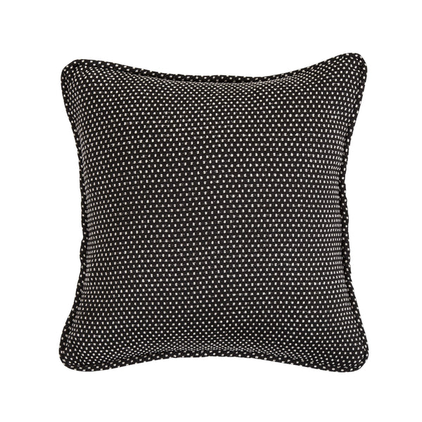 Hiend Accents Blackberry Reversible Polka Dot Pillow - Stylish Home Decor Accent For Modern And Classic Spaces White,Black  Fb1776p2