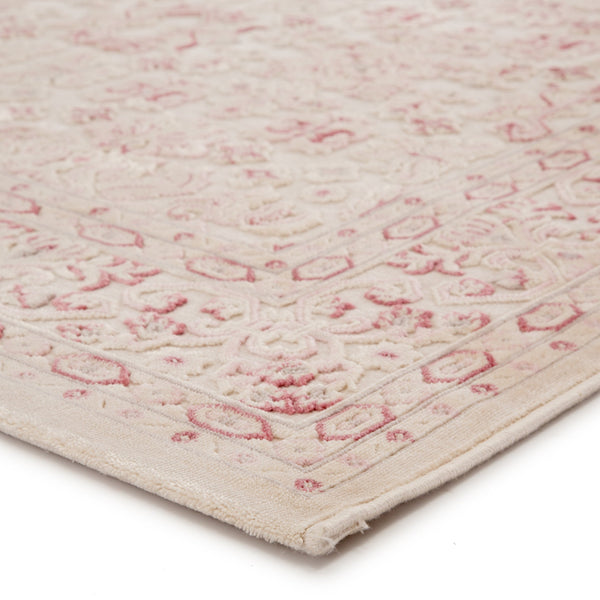 Jaipur Living Jaipur Living Ornate Damask Brocade Area Rug Ivory Blush High-low Pile Bedroom Accent RUG142067