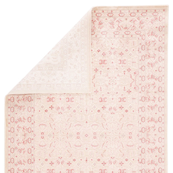 Jaipur Living Jaipur Living Ornate Damask Brocade Area Rug Ivory Blush High-low Pile Bedroom Accent RUG142067