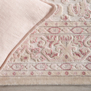 Jaipur Living Jaipur Living Ornate Damask Brocade Area Rug Ivory Blush High-low Pile Bedroom Accent RUG142067