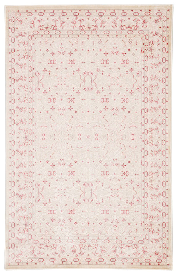 Jaipur Living Jaipur Living Ornate Damask Brocade Area Rug Ivory Blush High-low Pile Bedroom Accent RUG142067