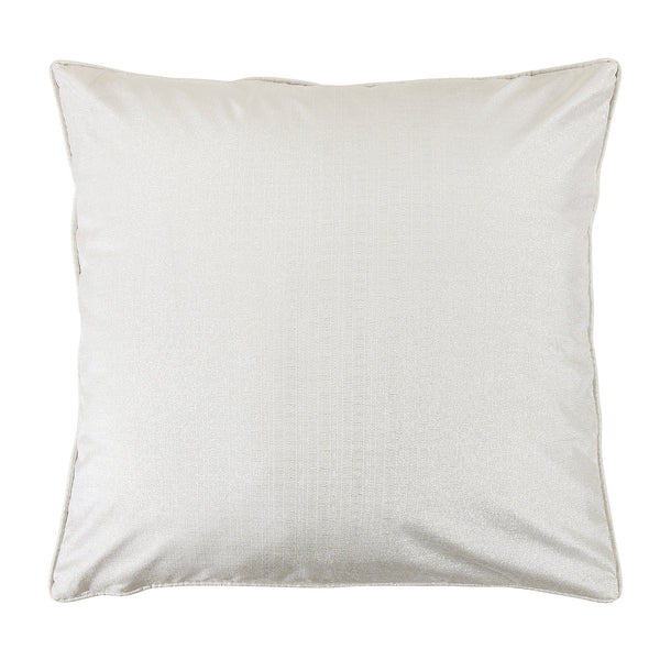 Hiend Accents Celeste Sparkling Silver Euro Sham - Elevate Your Bedroom Decor With Luxurious Shimmering Elegance White 100% Polyester Fb1823e3