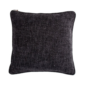 Hiend Accents Amelia Charcoal Gray Twill Euro Sham - Elevate Your Bedroom With Stylish Versatility And Chic Design Black,White 100% Polyester Fb1826e2