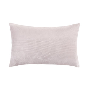 Hiend Accents Velvet Lumbar Pillow - Luxurious Channel-stitched Accent For Home Décor And Cozy Comfort Pink 100% Polyester Fb1826p3