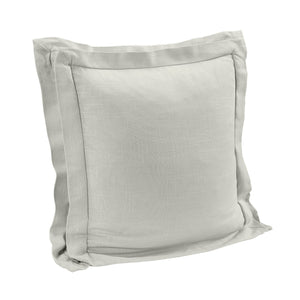 Hiend Accents Luna Double Flanged Washed Linen Pillow – Luxurious Comfort And Timeless Elegance For Your Bedroom Gray Shell, 70% Viscose,30% Linen,Fill, 100% Waterfowl Feathers Fb1827p4-os-gy