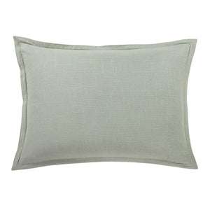 Hiend Accents Hera Washed Linen Tailored Pillow Sham - Luxurious Comfort For A Serene And Stylish Bedroom Retreat Sage 70% Viscose,30% Linen Fb1927ps-ks-gr