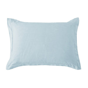 Hiend Accents Hera Washed Linen Tailored Pillow Sham - Luxurious Comfort For A Serene And Stylish Bedroom Retreat Light Blue 70% Viscose,30% Linen Fb1927ps-ks-lb