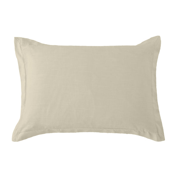 Hiend Accents Hera Washed Linen Tailored Pillow Sham - Luxurious Comfort For A Serene And Stylish Bedroom Retreat Light Tan 70% Viscose,30% Linen Fb1927ps-ks-lt