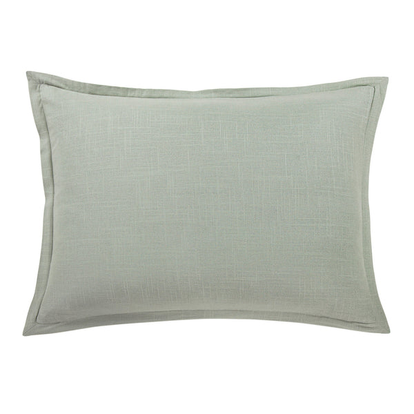 Hiend Accents Hera Washed Linen Tailored Pillow Sham - Luxurious Comfort For A Serene And Stylish Bedroom Retreat Sage 70% Viscose,30% Linen Fb1927ps-ss-gr