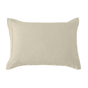 Hiend Accents Hera Washed Linen Tailored Pillow Sham - Luxurious Comfort For A Serene And Stylish Bedroom Retreat Light Tan 70% Viscose,30% Linen Fb1927ps-ss-lt