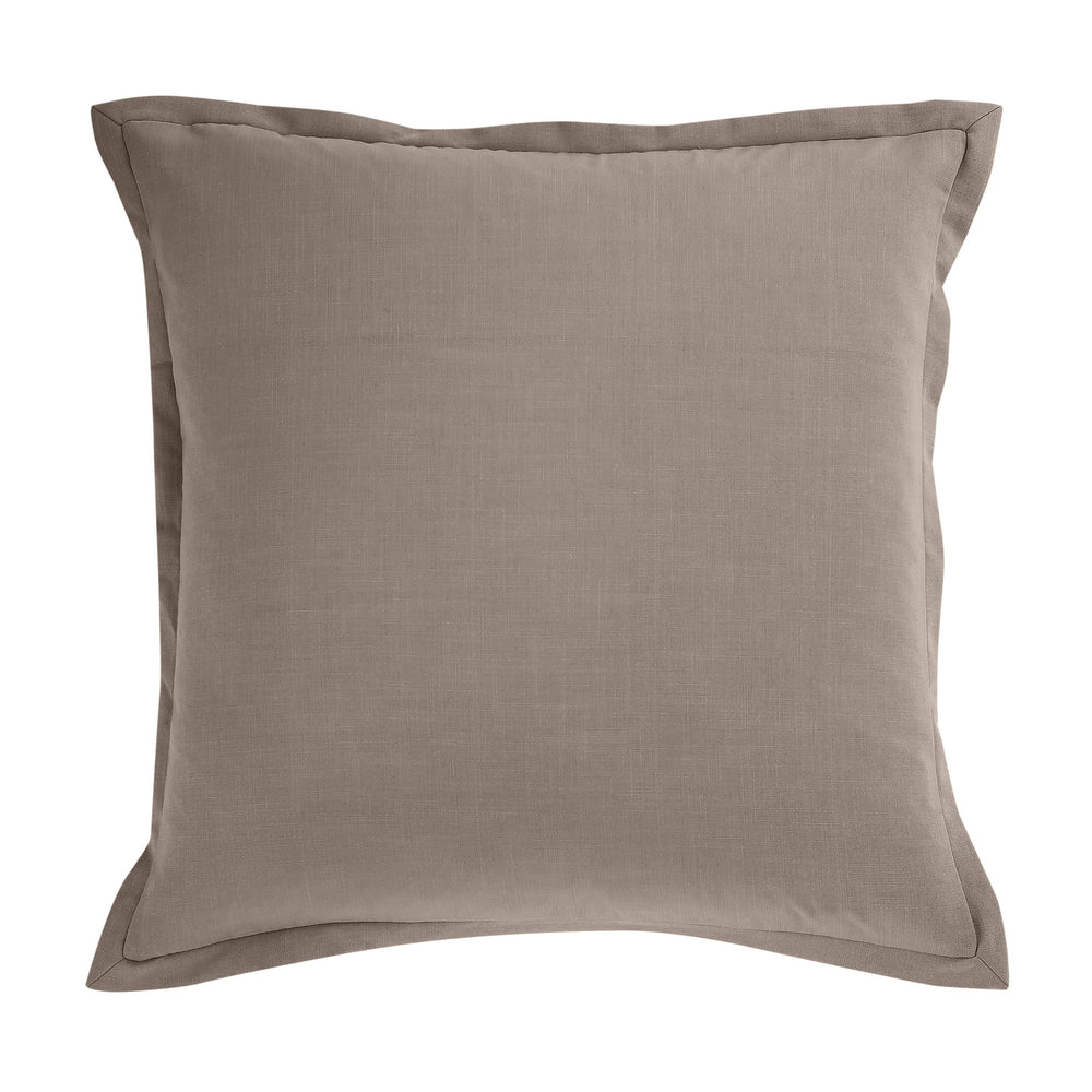 Hiend Accents Solid Euro Sham - Elegant Textured Design For A Stylish Bedding Upgrade, Perfect For Any Decor Taupe 100% Polyester Fb1934e2