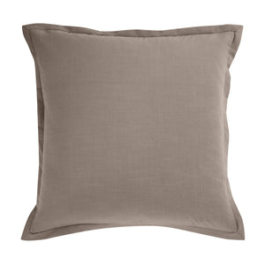 Hiend Accents Solid Euro Sham - Elegant Textured Design For A Stylish Bedding Upgrade, Perfect For Any Decor Taupe 100% Polyester Fb1934e2