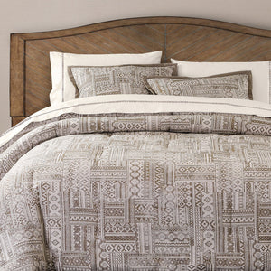Hiend Accents Trent Comforter Set - 3-piece Chic Geometric Design For A Stylish And Serene Bedroom Oasis Taupe Comforter Face, 100% Polyester. Back, 100% Cotton. Filling, 100% Polyester,Pillow Shams, 100% Polyester. Fb1934-sq-oc