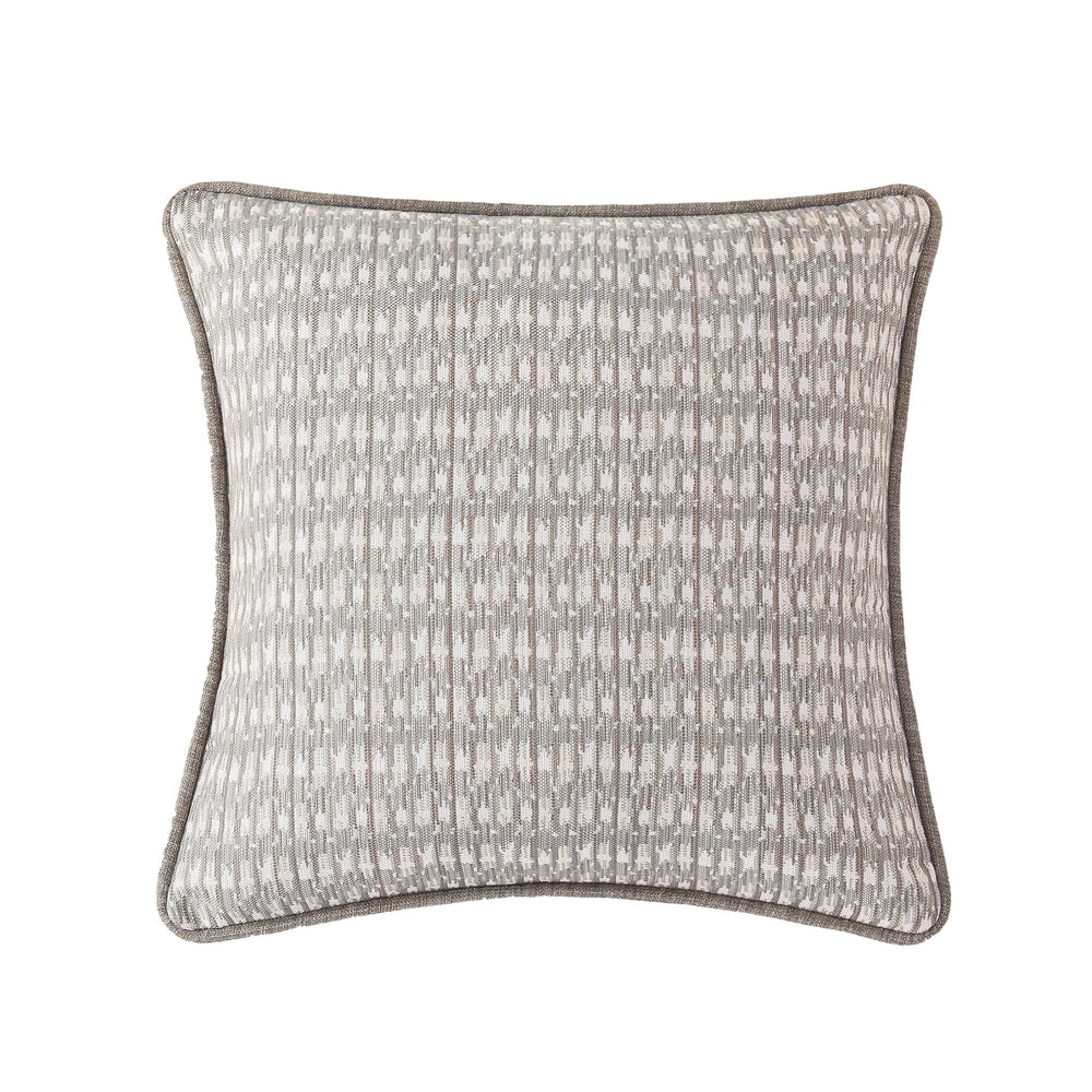 Hiend Accents Fenton Pillow - Stylish Comfort With Geometric Woven Design For Modern Rustic Home Décor Upgrade Gray 100% Polyester Fb1937p1