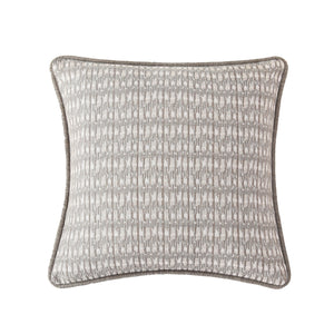 Hiend Accents Fenton Pillow - Stylish Comfort With Geometric Woven Design For Modern Rustic Home Décor Upgrade Gray 100% Polyester Fb1937p1
