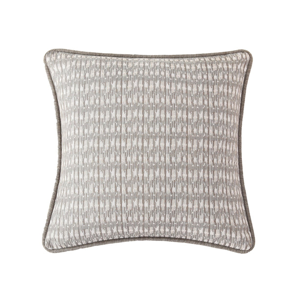 Hiend Accents Fenton Pillow - Stylish Comfort With Geometric Woven Design For Modern Rustic Home Décor Upgrade Gray 100% Polyester Fb1937p1