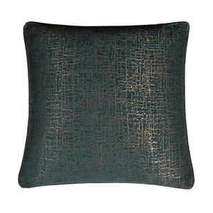 Hiend Accents Hayworth Euro Sham - Luxurious Teal Bedding Accent For Elegant Bedrooms And Serene Sleep Experience Deep Teal,Gold 100% Polyester Fb2013es