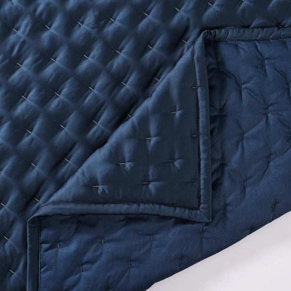 Hiend Accents Lyocell Quilt - Luxuriously Soft, Breathable, And Eco-friendly Bedding For Ultimate Comfort & Style Regal Blue Face, 100% Lyocell,Back, 100% Lyocell,Fill, 100% Polyester Fb2135-sq-rb