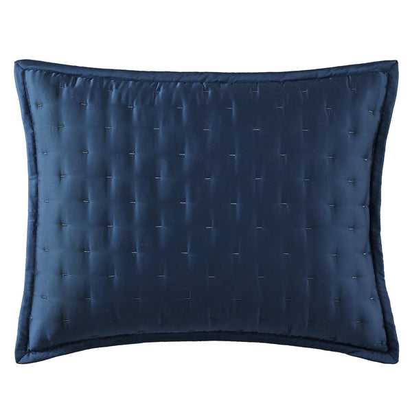 Hiend Accents Lyocell Quilt Pillow Sham Set - 2 Luxurious Shams For A Cozy, Hypoallergenic Bedroom Retreat Regal Blue Face, 100% Lyocell,Back, 100% Lyocell,Fill, 100% Polyester Fb2135ps-ss-rb