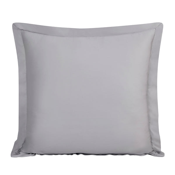 Hiend Accents Lyocell Euro Sham - Luxurious Softness, Eco-friendly Comfort, And Elegant Design For Your Bedroom Gray Face And Back, 100% Lyocell Fb2136es-os-gy