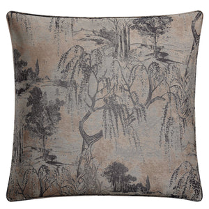 Hiend Accents Pastoral Jacquard Euro Sham - Luxurious Metallic Woven Design For Modern Bedroom Elegance Rose Gold Face And Back, 90% Polyester,10% Nylon Fb2137es-os-rs