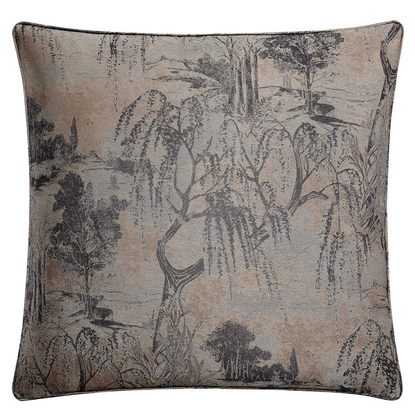 Hiend Accents Pastoral Jacquard Euro Sham - Luxurious Metallic Woven Design For Modern Bedroom Elegance Rose Gold Face And Back, 90% Polyester,10% Nylon Fb2137es-os-rs