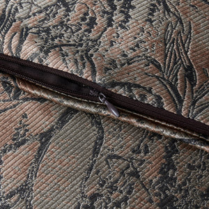 Hiend Accents Pastoral Jacquard Euro Sham - Luxurious Metallic Woven Design For Modern Bedroom Elegance Rose Gold Face And Back, 90% Polyester,10% Nylon Fb2137es-os-rs