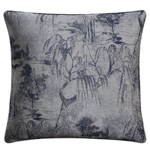 Hiend Accents Pastoral Jacquard Euro Sham - Luxurious Metallic Woven Design For Modern Bedroom Elegance Silver Face And Back, 90% Polyester,10% Nylon Fb2137es-os-sv