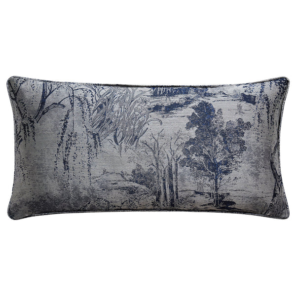 Hiend Accents Pastoral Jacquard Lumbar Decorative Pillow - Luxurious Artistry For Modern Home Décor And Comfort Silver Face, 90% Polyester,10% Nylon,Back, 100% Cotton,Fill, 100% Waterfowl Feathers Fb2137p4-os-sv