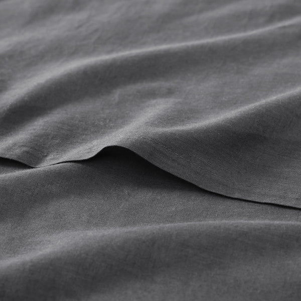 Hiend Accents Cotton Comfort Quilt Set - Luxurious 2-piece Collection For Cozy Bedrooms And Timeless Style Charcoal Face And Back, 100% Cotton,Fill, 70% Polyester,30% Cotton Fb2200-tw-cl