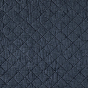 Hiend Accents Cotton Comfort Quilt Set - Luxurious 3-piece Bedding Ensemble For Year-round Cozy Elegance Navy Face And Back, 100% Cotton,Fill, 70% Polyester,30% Cotton Fb2200-fq-na