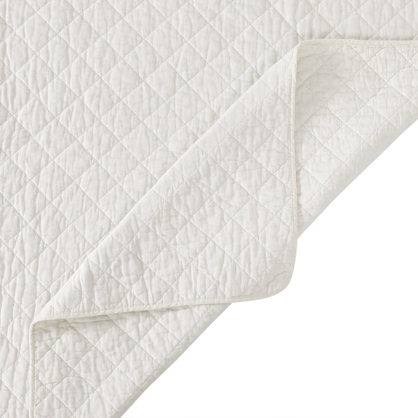 Hiend Accents Cotton Comfort Quilt Set - Luxurious 3-piece Bedding Ensemble For Year-round Cozy Elegance White Face And Back, 100% Cotton,Fill, 70% Polyester,30% Cotton Fb2200-kg-wh